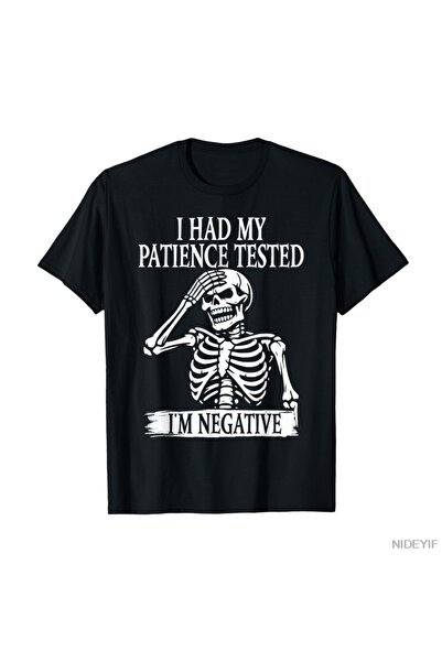 Flood Of Style Am testat răbdarea prin trăsături Tricou cu schelet sarcastic ...