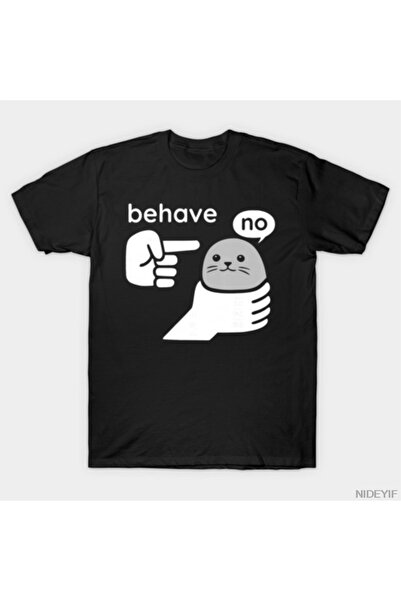Flood Of Style Behave Seal Meme Funny Unauthentic Animal Cartoon T-shirt για ...