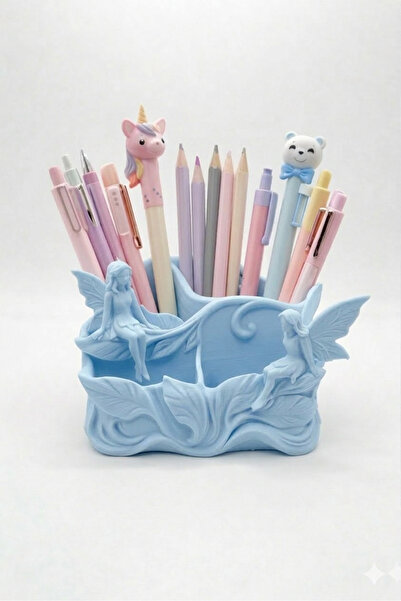 3Dikili design Multi-Purpose Organizer with Fairy Figure |   Makeup Brush Org...