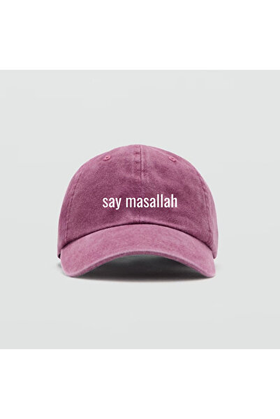 relaxbaskı Printed Hats with the Text "Say Masallah"