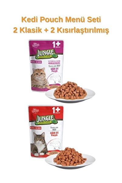 PawLeno Kedi Pouch Menü Seti 4 Parça