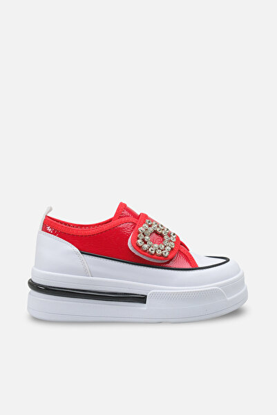 GİNZA MODA Mdln 713 Stone Buckle Detail Velcro Sports Shoes