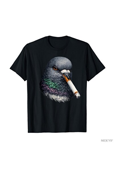 Flood Of Style Funny Smoking Dove Meme Smoky Bird Pigeons Racing Lover T tric...