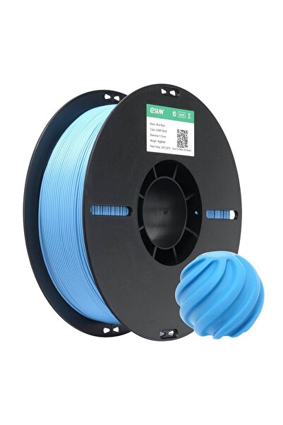 eSun Basic Pla Açık Mavi Filament 1.75mm 1Kg - Stabil Baskı, Canlı Açık Mavi Pla