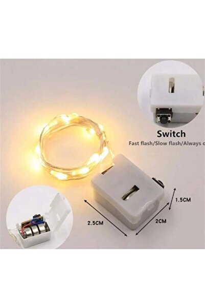 ALSHOP 1 Metre Peri Led Mini Kelebek Buketi İmalata Uygun Piller Dahildir Gün...