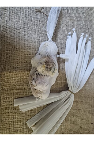 porporashop Kesilmiş Sarımsak Filesi, 38 cm kesilmiş, altı klipslenerek kapat...