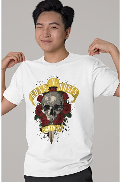 SEVBANO Design Guns'N Roses Rock Metal Music Band Printed Unisex Oversized T-...