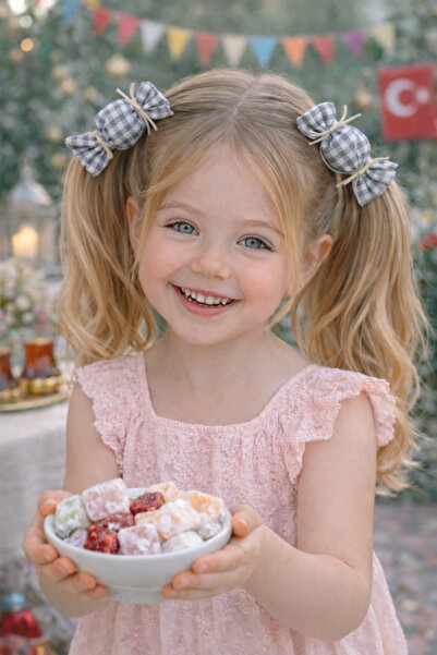 Nur Baby Girl's Holiday Candy Gray Buckle Holiday Buckle