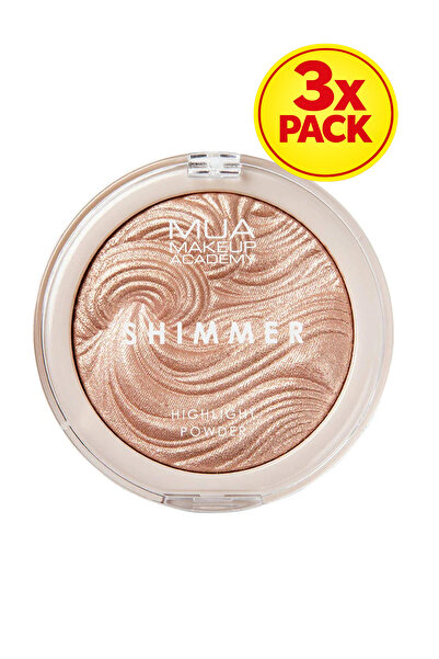 MUA Makeup Academy Pachet de 3 pudre iluminatoare strălucitoare – Radiant Cașmir