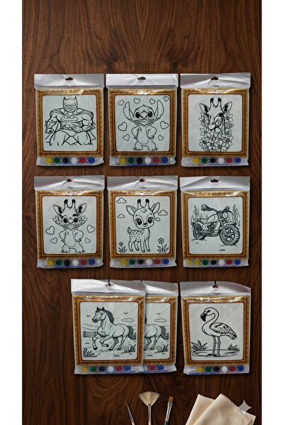 Takıcım Pırıltı Eğitici Çocuk Boyama Seti - Kendin Yap -Çerçeveli Tablo -Tam ...