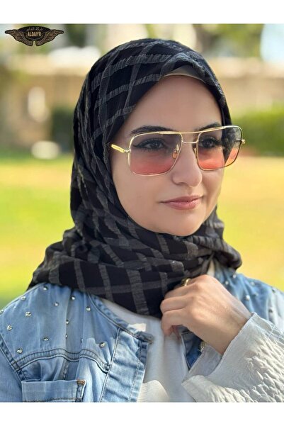 ALDAIYR Κασκόλ Τζαζ Κακάρ 120/120 Βαμβάκι δεύτερο σχέδιο