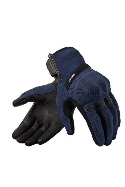 Revit قفازات موسكا 2 للدراجات النارية باللون الأزرق الداكن والأسود للصيف