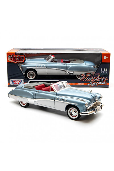 Motor Max 1949 Buick Roadmaster Convertible - Light Blue 1:18 Scale Diecast M...