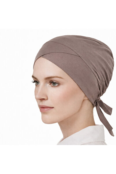 mim eşarp Βαμβακερός σκούφος χτενισμένος σταυρωτά Με δέσιμο