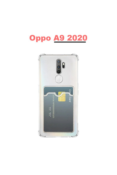 bewn Oppo A5 2020 Compatible Card Holder in Wallet Transparent Edge Protected...