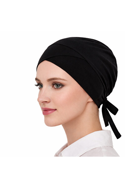 mim eşarp Βαμβακερός σκούφος χτενισμένος σταυρωτά Με δέσιμο