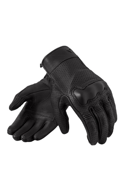 Revit Heights Leather Protected Motorcycle Gloves Black