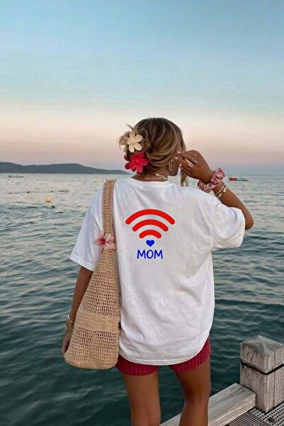 Monila Ženski ruksak od premium tkanine Štampano Oversize kroj T-shirt