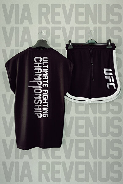 Vordevia Ultimate Printed Zero Sleeve Sports Tshirt and Shorts Sports Set