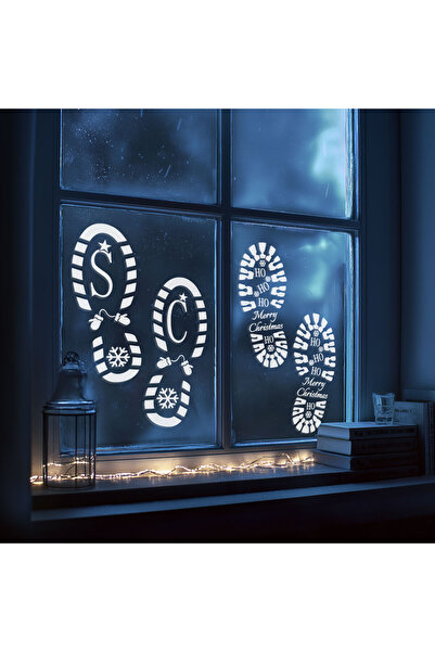 OEM Decorațiune de Crăciun - set de șabloane pentru urme de pași - plastic - ...