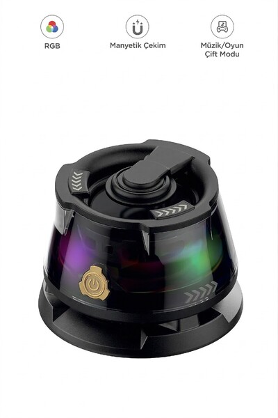 Başkenttekno D39 Manyetik RGB Işıklı 5.3 Telefon Tutucu Mini Bluetooth Hoparl...