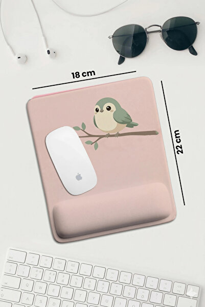 SonicTouch Pink Wrist Supported Minnoş Kuş Rectangular Smooth Surface Ergonom...