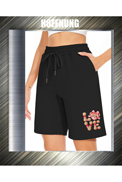 HOFFNUNG Unisex 2Ip Comfortable Fit Basketball Love Bear Head Printed Sweatpa...