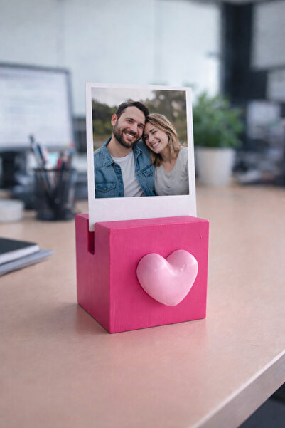 unique florya Βάση φωτογραφιών με καρδιά, θήκη για κάρτα μνήμης, διακοσμητική...