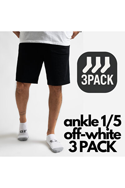 Arteziahn Ankle 1/5 Off-White - White Unisex Short Sports & Lifestyle Towel S...