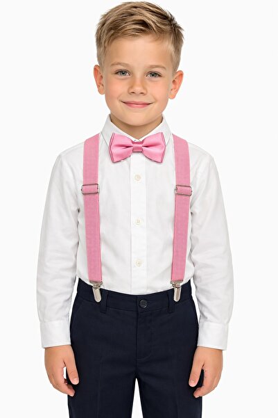 Nacar Erkek Çocuk uzun Kol Gömlek Papyon Set 23 Nisan 29 Ekim Gösteri Kıyafeti