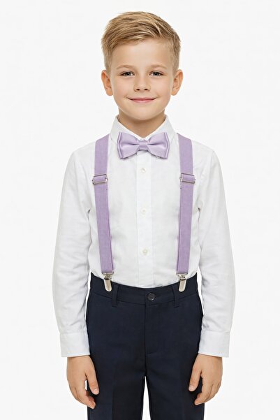 Nacar Erkek Çocuk uzun Kol Gömlek Papyon Set 23 Nisan 29 Ekim Gösteri Kıyafeti