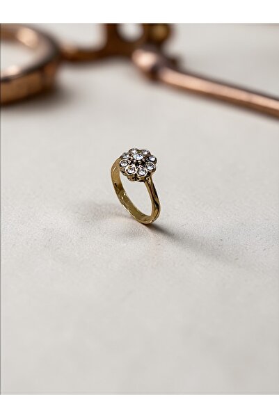 FAYRA ACCESSORIES خاتم من الكريستال على شكل زهرة الأقحوان