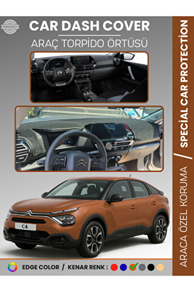 e-biz غطاء لوحة القيادة لسيارة سيتروين C4 (2020-2025) لحماية الصدر الأمامي خا...