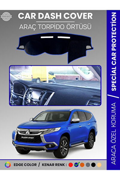 e-biz غطاء لوحة القيادة ميتسوبيشي باجيرو سبورت (2015-2019) حماية فاخرة للوحة ...