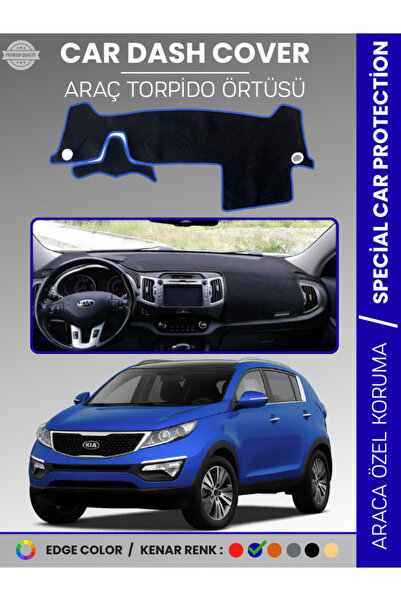 e-biz غطاء لوحة التحكم الأمامية لسيارة كيا سبورتاج (2010-2016) H سجاد حماية ل...