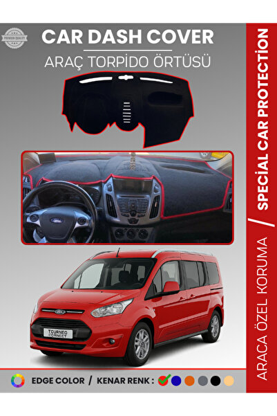 e-biz غطاء لوحة القيادة لسيارة فورد تورنيو كونكت (2013-2020) يحمي لوحة القياد...