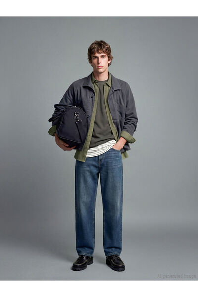 LC Waikiki Ανδρικό τζιν παντελόνι Indigo Wideleg