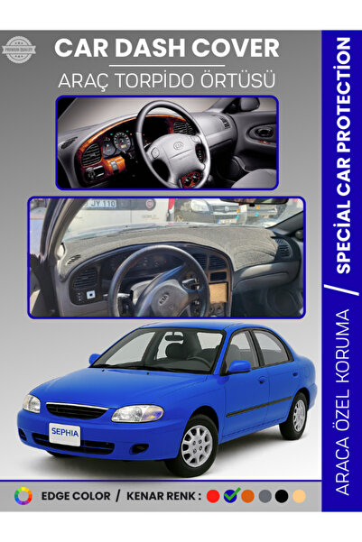 e-biz غطاء لوحة التحكم في السيارة كيا سيفيا (1998-2004) - حماية كاملة للوحة ا...