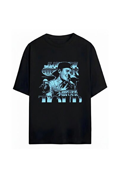 SVART WEAR Джъстин Бийбър Унисекс Овърсайз 100% Памучна Тениска