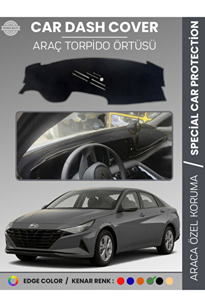 e-biz غطاء لوحة القيادة الأمامية لسيارة هيونداي إلانترا (2021+) H سجاد خاص با...