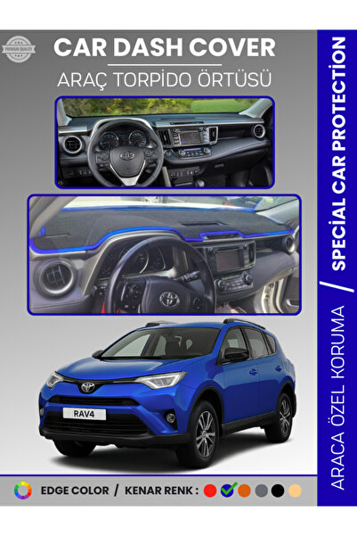 e-biz غطاء لوحة التحكم لتويوتا RAV4 XA40 (2013-2018) سجاد سي سي، حماية كاملة ...