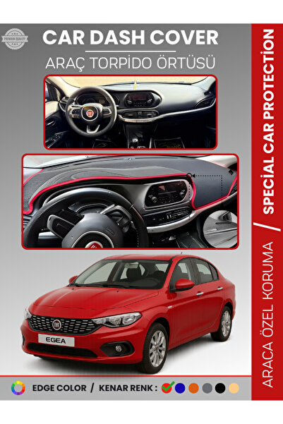 e-biz غطاء صندوق السيارة الأمامي لسيارة فيات إيجيا بدون شاشة (2007-2021) - حم...