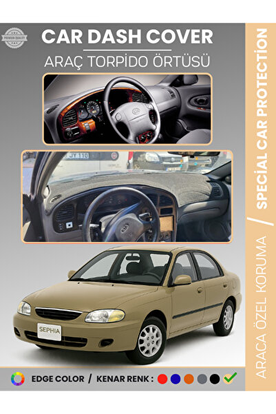 e-biz غطاء لوحة التحكم في السيارة كيا سيفيا (1998-2004) - حماية كاملة للوحة ا...