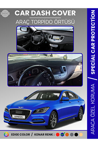 e-biz غطاء لوحة التروس الأمامية لسيارة هيونداي جينيسيس BH (2008-2014) سجاد حم...