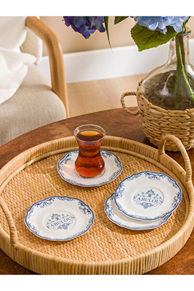 LC Waikiki Printed Porcelain Tea Plates from Uzg Store for Style Enthusiasts,...