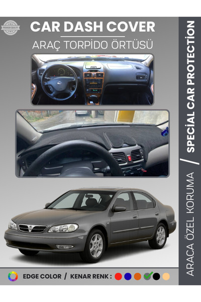 e-biz غطاء لوحة التحكم لسيارة نيسان ماكسيما A33 (2000-2003) حماية خاصة ضد الأ...