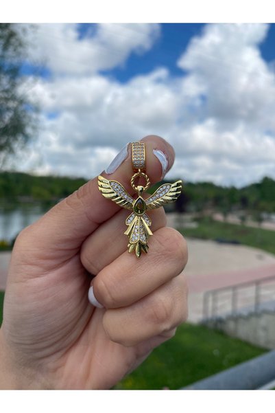 LuxeVibe Çelik Takı Modern Women's Ajda Charm Angel Jewelry