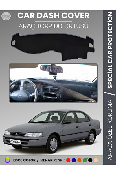 e-biz غطاء لوحة القيادة الأمامية لسيارة تويوتا كورولا E100 (1991-1995) مخصص ل...