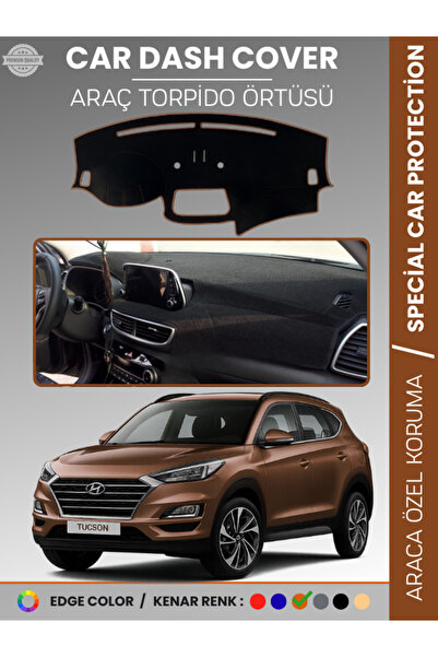 e-biz غطاء لوحة القيادة HYUNDAI TUCSON (2018+) مع شاشة K مانع للانزلاق متوافق...