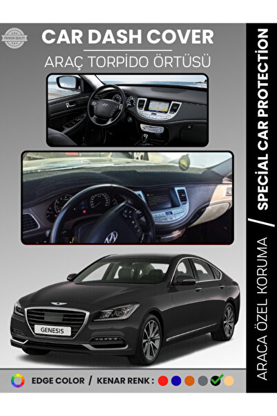 e-biz غطاء لوحة التروس الأمامية لسيارة هيونداي جينيسيس BH (2008-2014) سجاد حم...